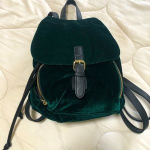 Velvet backpack/purse